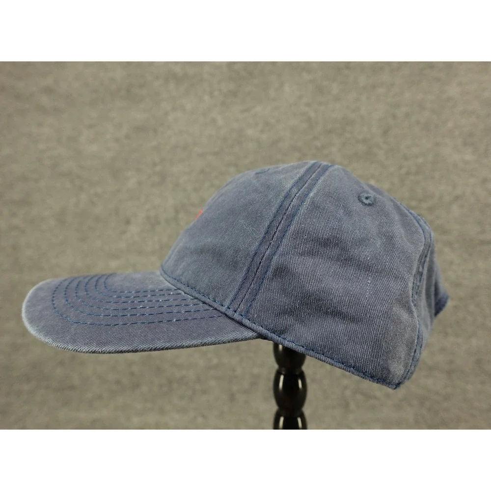 Mu Shang Cap Baseball Hat Unisex OS Navy Blue Embroidered .1a Logo‎ Dad Hat